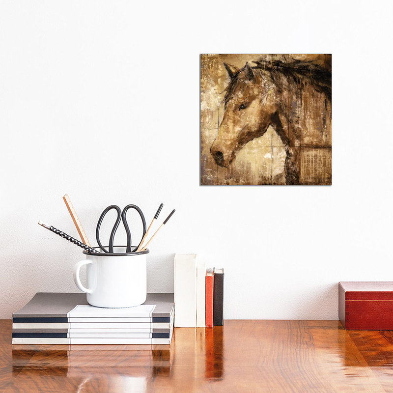 Cavalier by Liz Jardine - Wrapped Canvas Painting, 30.48 cm H x 30.48 cm W