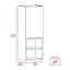 Armoire de salle de bain Mila, deux tablettes intérieures, deux tablettes extérieures, armoire à une porte-2029100189