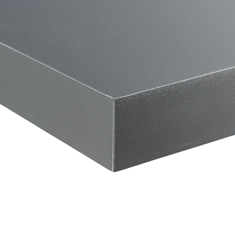 Harbour Housewares - Modern Floating Wall Shelves, Grey, 3.8cm H x 100cm W x 23.5cm D