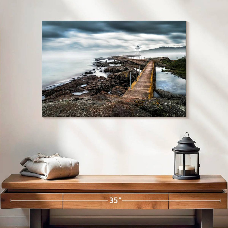Phare Nicci Grand Marais, H 16 po x l 24 po
