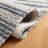 Aon Striped Handwoven Gray/Ivory Area Rug-1853797897