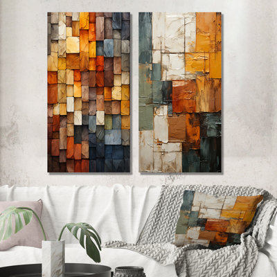 Hardedge Art Earthy Euphony I "Hardedge Art Earthy Euphony I" 2 - pièces sur