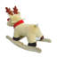 Cheval à bascule en peluche pour enfants avec grelots, abricot