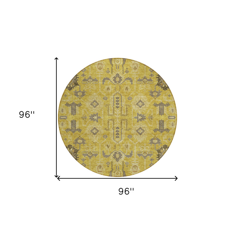 Tapis rond rond 8 po