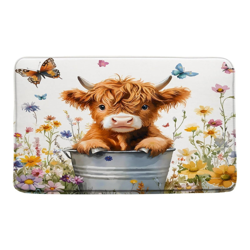 Ensemble de 3 tapis pour salle de bain Rainbow Octopus, Brun, Animals