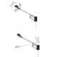 Arvis Single Light Iron Dimmable Plug-in Armed Sconce