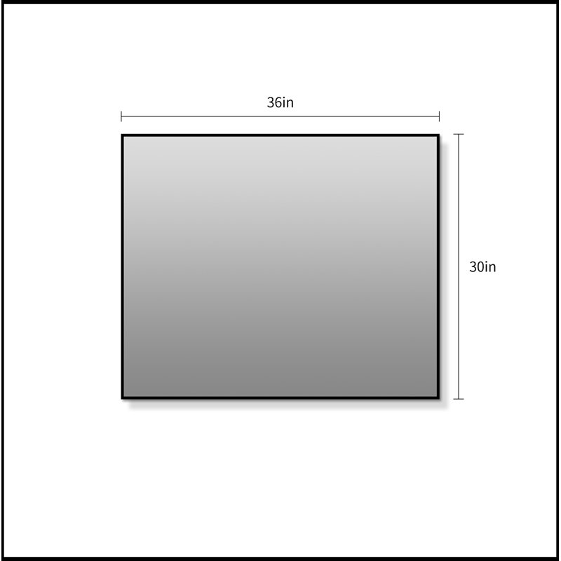 Rectangalur Esme avec cadre en métal