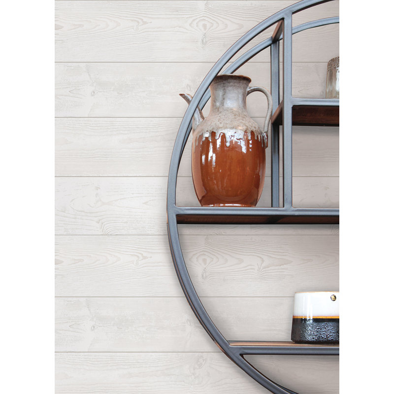 Papier peint adhésif Urban Shiplap, Blanc