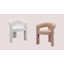 Dining Chair in Faux Fur Chic Armchair with Stylish Curved Backrest for Kitchen Living Room Restaurant Cafe-2052988493