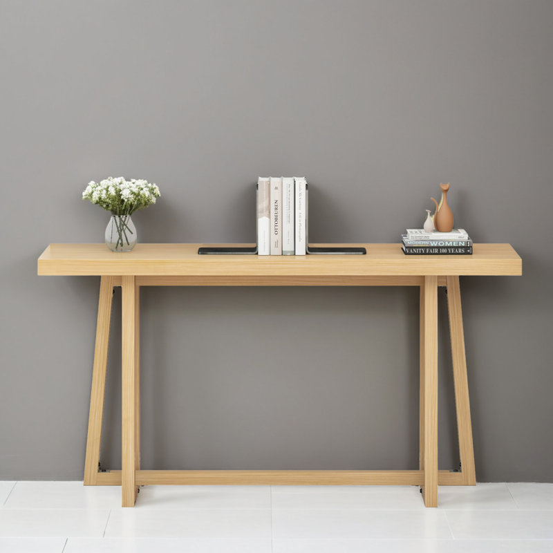 Table d'appoint 60 po pour salon d'entrée, Naturel