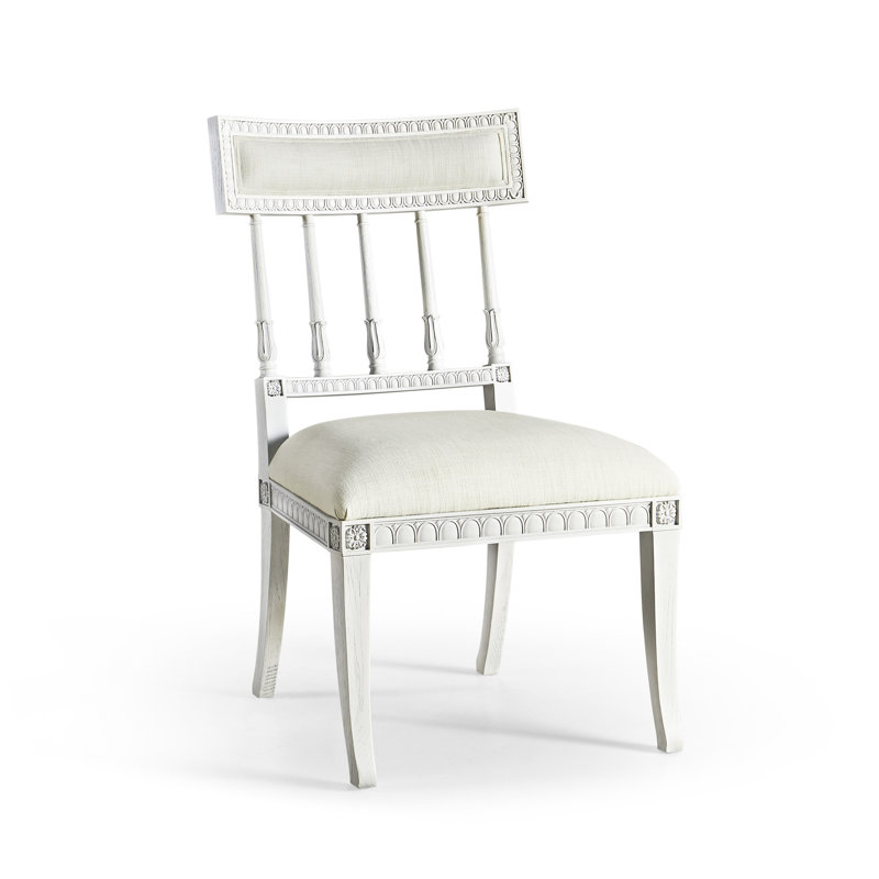 White Upholstered Dining Chair