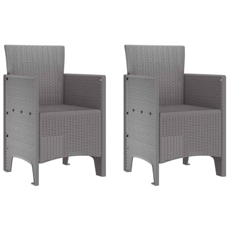 Patio Dining Side Chair, Light Grey