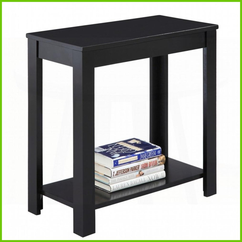 Table basse 24 po en bois noir - s'adapte à tous les espaces, complète le décor, capacité de 250 lb
