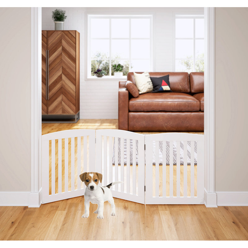 Benno Free Standing Pet Gate, White
