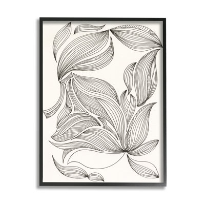 " Abstract Striped Floral Petals " by Regina Moore