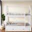 Rangement simple au-dessus de lits simples, lit superposé en bois aggloméré pour chambre d'enfant