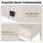 Modern Makeup Table Set with Stool