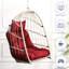 Fauteuil à œufs suspendu Red Garden - PE, pliable, avec coussin et suspension en acier inoxydable solide pour siège de balançoire amovible-700332018