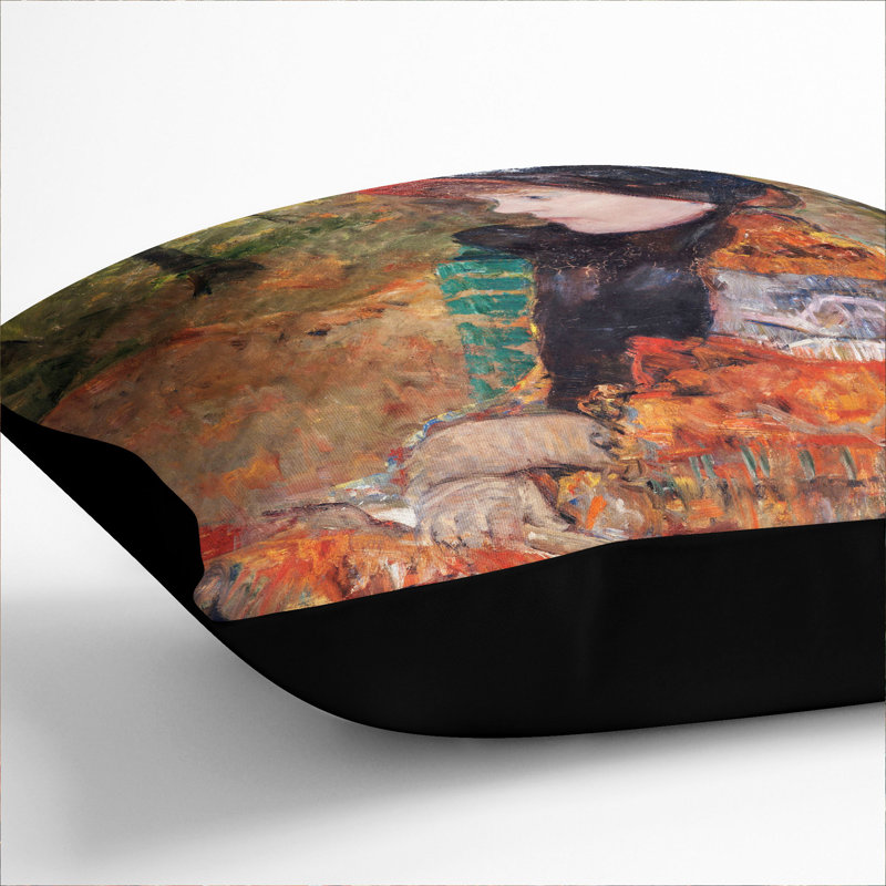 Square Cushion, 40cm H x 40cm W x 15cm D, Black
