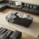 Creative rectangular marble end table