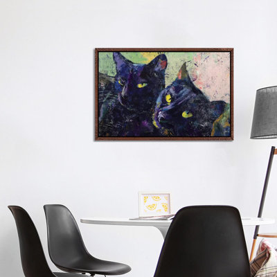 Black Cats 1 Piece Painting on Canvas
