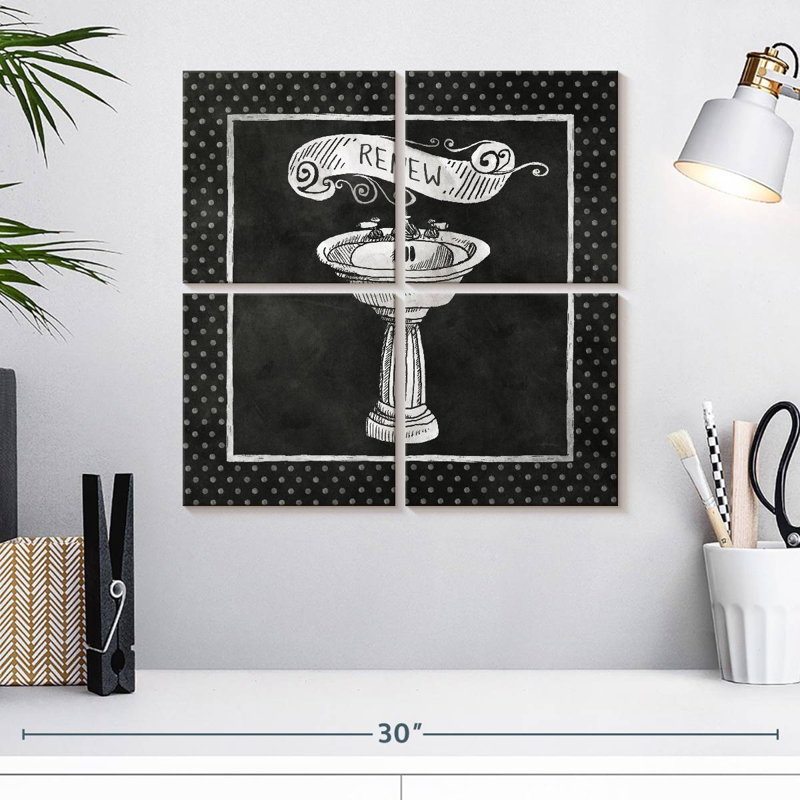 Renouvellement du bain tableau noir Kerner, H 18 po x l 18 po