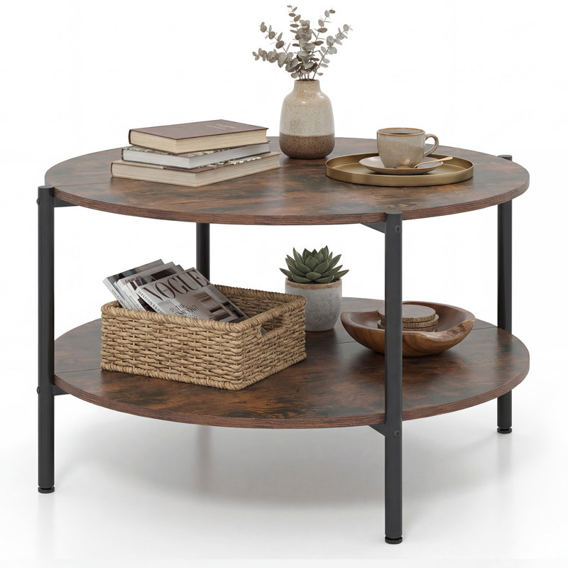 Coffee Table with Storage, Brown