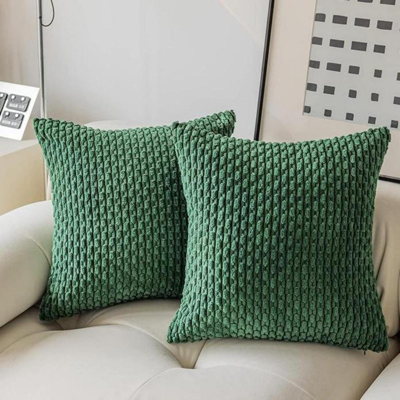 Housse de coussin Cozy 2 pièces, Beige, 24 po x 24 po