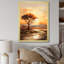 Arbre africain africain Essence I - Art mural africain, salon-97170251-134141137