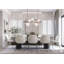 Lustre linéaire en nickel 7 lumières Chamberland-88142577