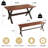 Kristofer Kitchen Dining Table Set, Rectangle Dining Table with Dining Bench(Table, 2 Benches)-122056383