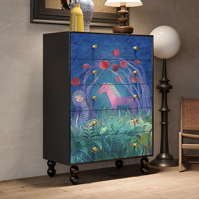 Armoire décorative à tiroirs de luxe French Light