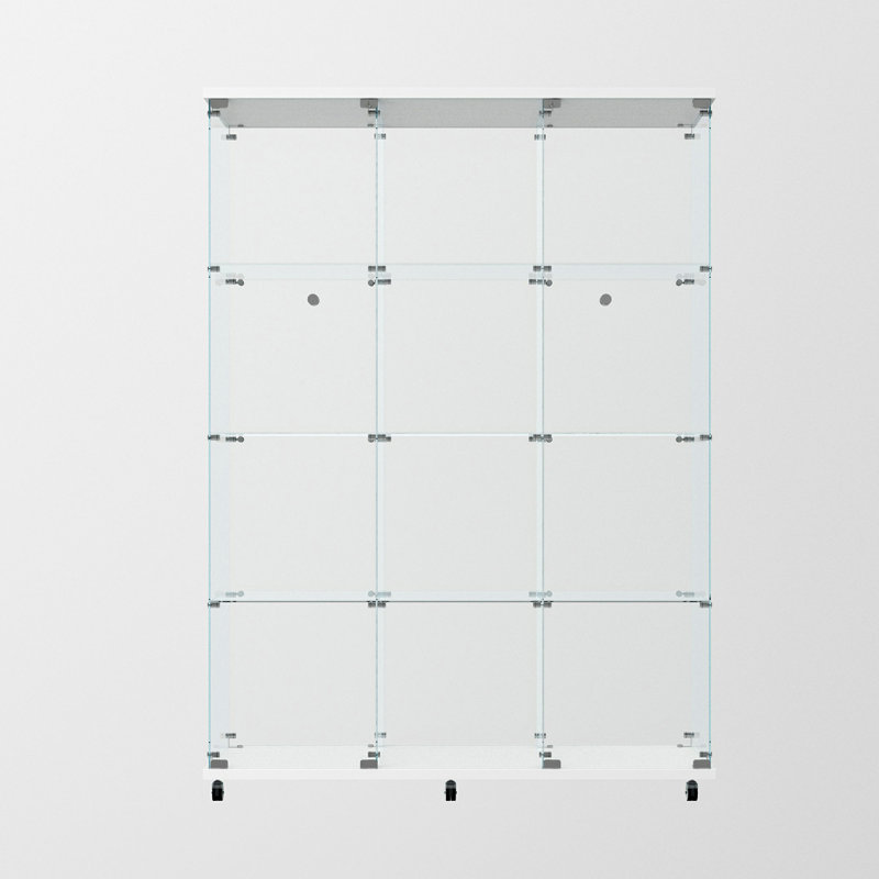 Vitrine en verre trempé, Blanc