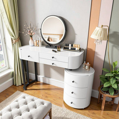 Meuble-lavabo avec miroir d'appoint rotatif UNAFlora