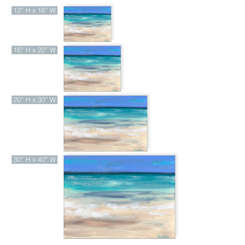 «Wateryview» par Dana McMillan, reproduction d'art sur toile tendue, H 12 po x l 16 po x P 1,5 po