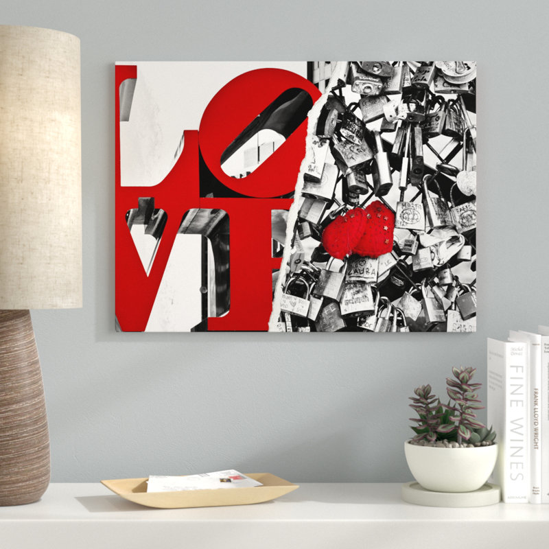 « love », reproduction de photo sur toile enroulée, H 14 po x l 19 po x P 2 po