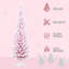 Arbres de Noël enneigé enneigé, fabrication en plastique métallique, forme de crayon moderne, usage domestique