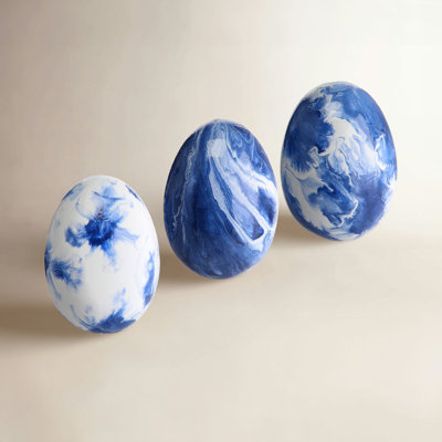 Terracotta Ceramic Egg Accent
