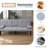 The 67-Inch PVC Multi-Functional Sofa Bed, With A Foldable And Cup Holder Design, Makes It Extremely Convenient To Turn The Living Room Into A Guest Room-405993177