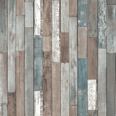 Distinctive Wood Reclaim 10m x 52cm Wallpaper Roll