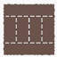 Carreaux de terrasse de patio de 12 pièces à verrouillage de 44 po H-Series, installation rapide pour les espaces extérieurs-112326597