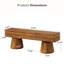 Banc de hall d'entrée en bois massif