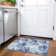 Machine Washable Indoor/Outdoor Xhevrie Blue Rug