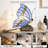 Blue Butterfly Glass Table Lamp, Novelty Lamp With Switch