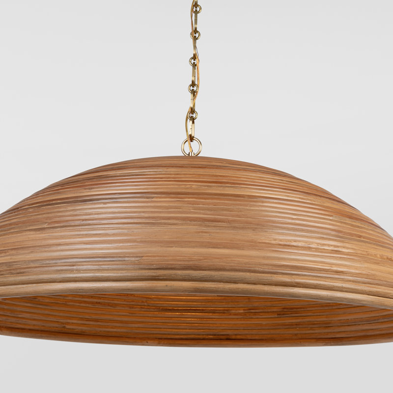Emerson 1 - Light Pendant by Suzanne Kasler, 16" H x 42.25" W x 42.25" D, Natural, 51 cm H x 76 cm W