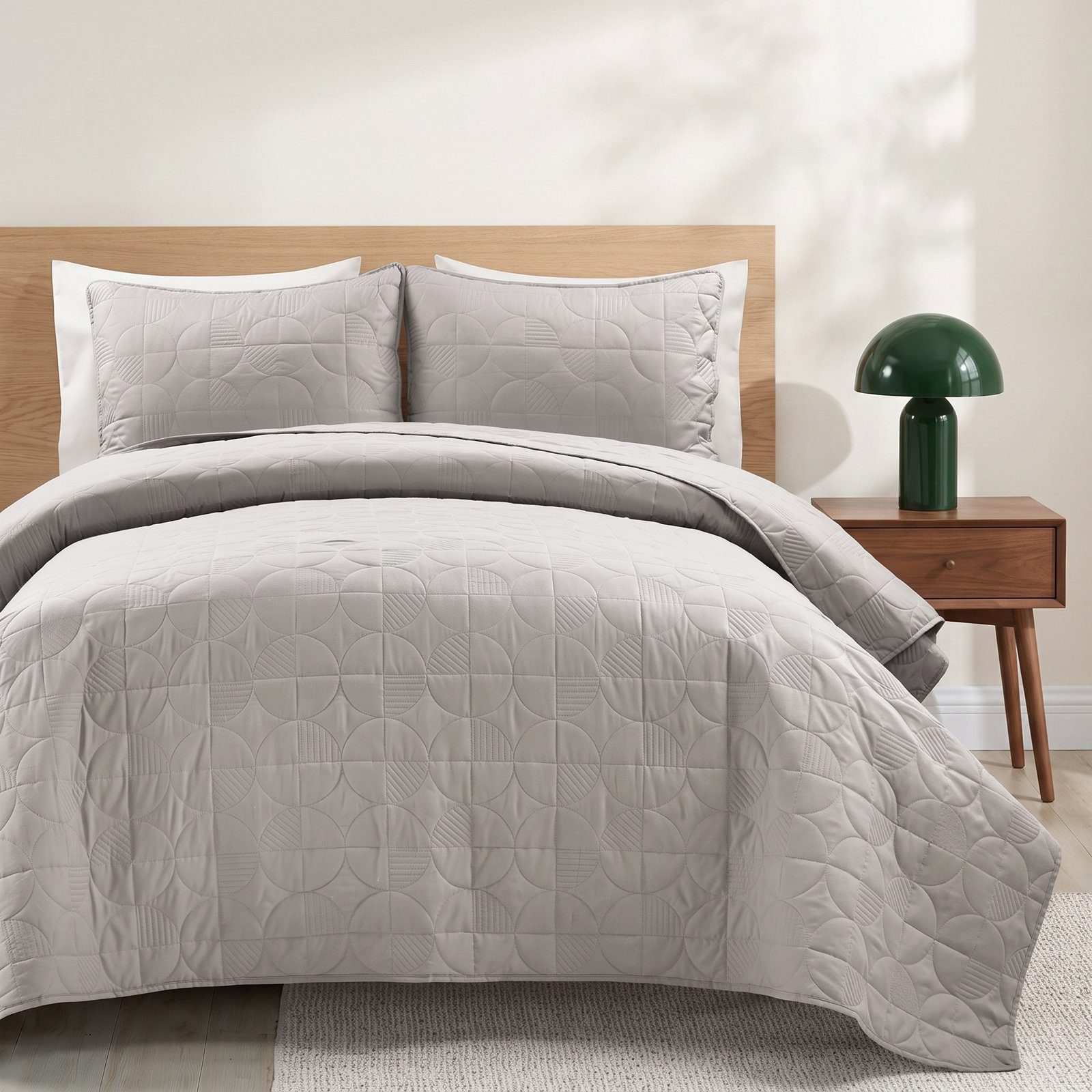 Quenby Cotton Quilt Set, Queen Quilt  + 2 Shams