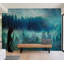 Murale paysage pelez et collez - Impression de forêt moderne-1992613238