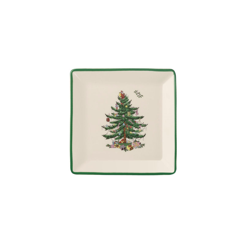 Spode Christmas Tree Tidbit Plates 5"