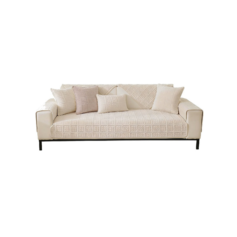 Fabric Box Cushion Sofa Slipcover