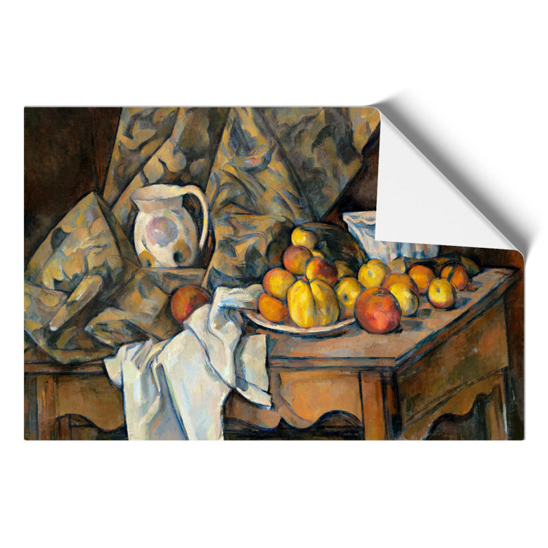 Still Life With Apples And Peaches - No Frame Print, 42cm H x 59cm W x 0.1cm D